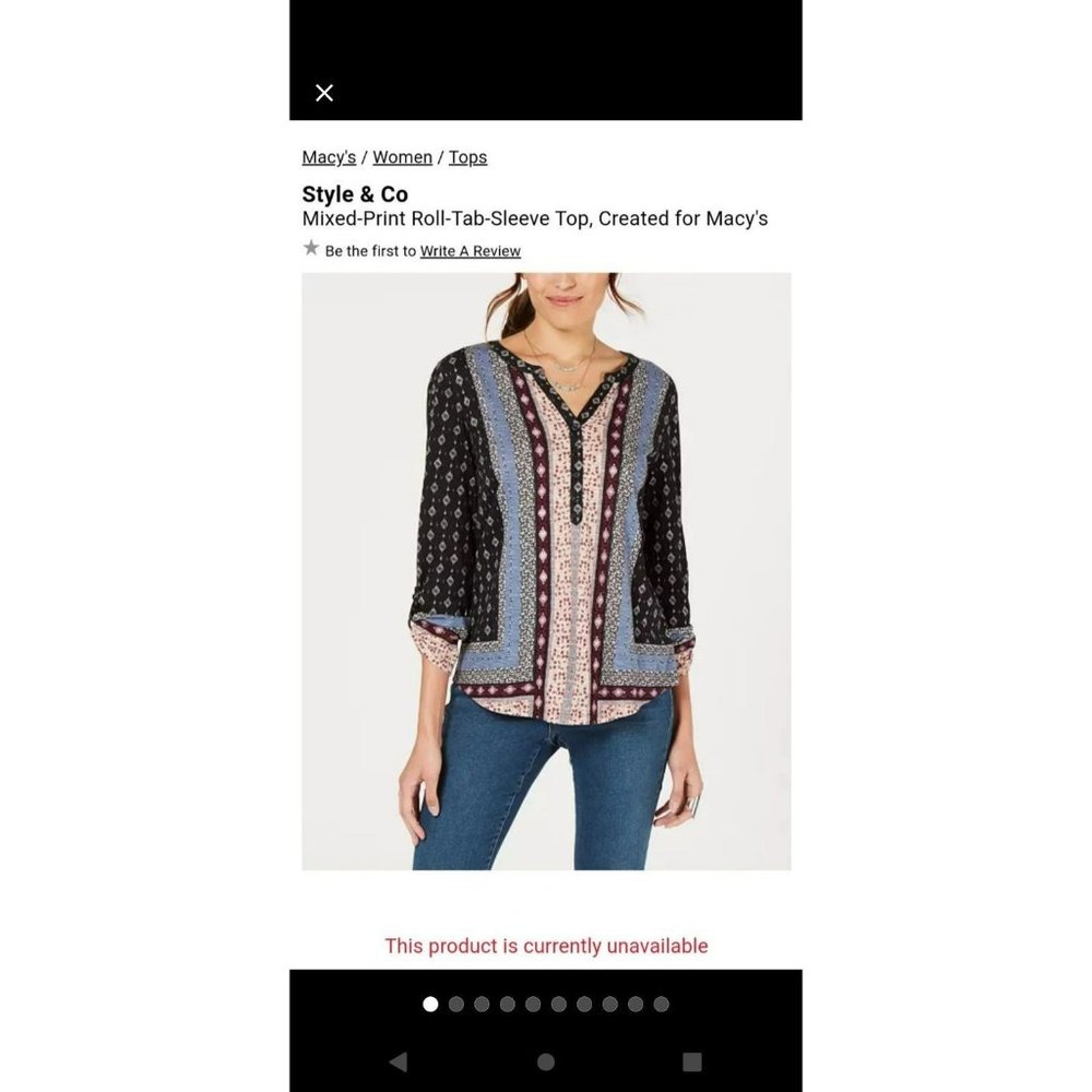 Bohemian Printed roll up sleeve Blouse